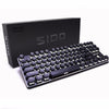 Gaming Mechanical Keyboard Anti-ghosting Blue Red Black Brown Switch Backlit LED wired Retro Round keycap Russian stickers Gaming Mechanical Keyboard Anti-ghosting Blue Red Black Brown Switch Backlit LED wired Retro Round keycap Russian stickers