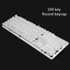 Gaming Mechanical Keyboard Anti-ghosting Blue Red Black Brown Switch Backlit LED wired Retro Round keycap Russian stickers Gaming Mechanical Keyboard Anti-ghosting Blue Red Black Brown Switch Backlit LED wired Retro Round keycap Russian stickers