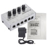 Ultra-compact 4 Channels Mini Audio Stereo Headphone Amplifier with Power Adapter Ultra-compact 4 Channels Mini Audio Stereo Headphone Amplifier with Power Adapter