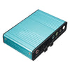 External Sound Card USB 6 Channel 5.1 Audio S / PDIF Optical Sound Card For PC Light blue External Sound Card USB 6 Channel 5.1 Audio S / PDIF Optical Sound Card For PC Light blue