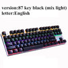 Metoo  Edition Mechanical Keyboard 87 keys Blue Switch Gaming Keyboards for Tablet Desktop  Russian sticker Metoo  Edition Mechanical Keyboard 87 keys Blue Switch Gaming Keyboards for Tablet Desktop  Russian sticker