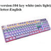 Metoo  Edition Mechanical Keyboard 87 keys Blue Switch Gaming Keyboards for Tablet Desktop  Russian sticker Metoo  Edition Mechanical Keyboard 87 keys Blue Switch Gaming Keyboards for Tablet Desktop  Russian sticker