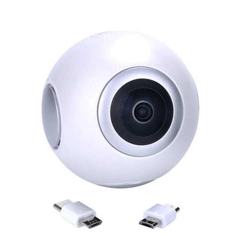 720 360 Degree Panoramic Camera VR Camera HD Video Dual Wide Angle Lens Real Time Seamless Stitching for Android Smartphone 720 360 Degree Panoramic Camera VR Camera HD Video Dual Wide Angle Lens Real Time Seamless Stitching for Android Smartphone
