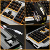 Rainbow Yellow LED Backlight USB Wired Pro Gaming Keyboard Gamer Keyboard+6 Buttons 3200 DPI Pro Gaming Mouse Gamer Mice Rainbow Yellow LED Backlight USB Wired Pro Gaming Keyboard Gamer Keyboard+6 Buttons 3200 DPI Pro Gaming Mouse Gamer Mice