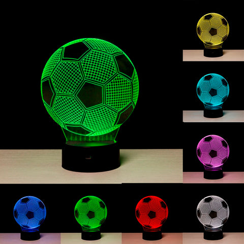 Creative 3D illusion Lamp LED Night Lights 3D football Discoloration Colorful Atmosphere Lamp Novelty Lighting Creative 3D illusion Lamp LED Night Lights 3D football Discoloration Colorful Atmosphere Lamp Novelty Lighting