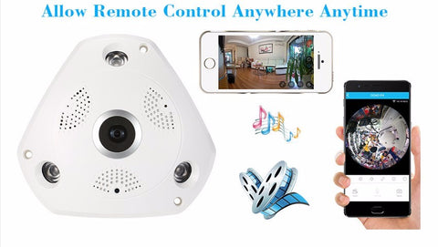 Wirelss VR 360 Camera Fisheye Security Surveillance System 960P IP Camera 360 Action Camera Panorama Camera Night Vision Wirelss VR 360 Camera Fisheye Security Surveillance System 960P IP Camera 360 Action Camera Panorama Camera Night Vision