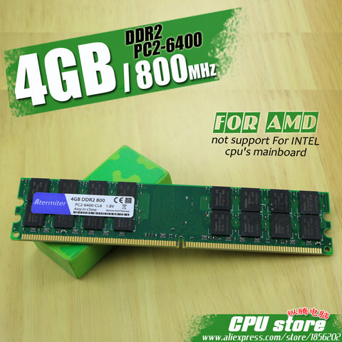 New 4GB DDR2 PC2-6400 800MHz For Desktop PC DIMM Memory RAM 240 pins For AMD System High Compatible New 4GB DDR2 PC2-6400 800MHz For Desktop PC DIMM Memory RAM 240 pins For AMD System High Compatible