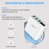 LED Display 3 USB Charger, ROCK Universal Mobile Phone USB Charger Fast Charging Wall Charger For iPhone Samsung Xiaomi Max 2.4A LED Display 3 USB Charger, ROCK Universal Mobile Phone USB Charger Fast Charging Wall Charger For iPhone Samsung Xiaomi Max 2.4A