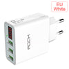LED Display 3 USB Charger, ROCK Universal Mobile Phone USB Charger Fast Charging Wall Charger For iPhone Samsung Xiaomi Max 2.4A LED Display 3 USB Charger, ROCK Universal Mobile Phone USB Charger Fast Charging Wall Charger For iPhone Samsung Xiaomi Max 2.4A
