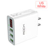 LED Display 3 USB Charger, ROCK Universal Mobile Phone USB Charger Fast Charging Wall Charger For iPhone Samsung Xiaomi Max 2.4A LED Display 3 USB Charger, ROCK Universal Mobile Phone USB Charger Fast Charging Wall Charger For iPhone Samsung Xiaomi Max 2.4A