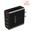 LED Display 3 USB Charger, ROCK Universal Mobile Phone USB Charger Fast Charging Wall Charger For iPhone Samsung Xiaomi Max 2.4A LED Display 3 USB Charger, ROCK Universal Mobile Phone USB Charger Fast Charging Wall Charger For iPhone Samsung Xiaomi Max 2.4A