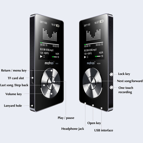 Lossless MP3 Player FM Video E-book Recorder Clock Function 8GB Sport TF expansion to 128G 1.8inch TFT Screen Music Player Lossless MP3 Player FM Video E-book Recorder Clock Function 8GB Sport TF expansion to 128G 1.8inch TFT Screen Music Player