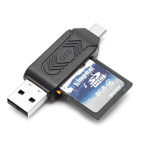 2-IN-1 Micro USB 2.0 OTG Memory Card Reader 2-IN-1 Micro USB 2.0 OTG Memory Card Reader