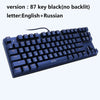 Metoo  Edition Mechanical Keyboard 87 keys Blue Switch Gaming Keyboards for Tablet Desktop  Russian sticker Metoo  Edition Mechanical Keyboard 87 keys Blue Switch Gaming Keyboards for Tablet Desktop  Russian sticker