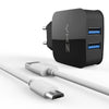 Universal Dual USB Charger EU US Wall Charger Mobile Phone Charger For iPhone Samsung Xiaomi Huawei Charge USB adapter Plug Universal Dual USB Charger EU US Wall Charger Mobile Phone Charger For iPhone Samsung Xiaomi Huawei Charge USB adapter Plug