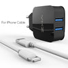 Universal Dual USB Charger EU US Wall Charger Mobile Phone Charger For iPhone Samsung Xiaomi Huawei Charge USB adapter Plug Universal Dual USB Charger EU US Wall Charger Mobile Phone Charger For iPhone Samsung Xiaomi Huawei Charge USB adapter Plug