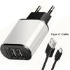 2A Dual USB Charger With USB Cable EU Quick Charge Wall Travel Mobile Phone Charger For Samsung Huawei Xiaomi LG iphone 2A Dual USB Charger With USB Cable EU Quick Charge Wall Travel Mobile Phone Charger For Samsung Huawei Xiaomi LG iphone