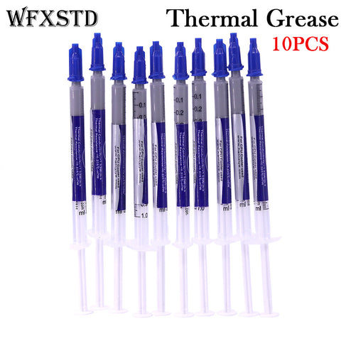WFXSTD 10PCS New Thermal Grease Paste Compound Silicon Scraper CPU HeatSink Processor GPU Cooling silicone Fan Thermal Paste WFXSTD 10PCS New Thermal Grease Paste Compound Silicon Scraper CPU HeatSink Processor GPU Cooling silicone Fan Thermal Paste