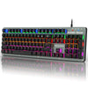 USB Wired 104 Keys RGB Blue Switches Mechanical Gaming Macro Keyboard Anti-ghosting Full Programmable LED Backlit Backlight Game USB Wired 104 Keys RGB Blue Switches Mechanical Gaming Macro Keyboard Anti-ghosting Full Programmable LED Backlit Backlight Game