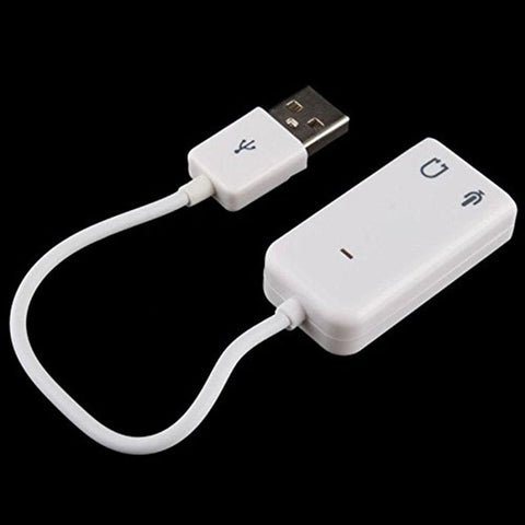 USB 2.0 Sound Card Virtual 7.1 Channel Audio 3D Adapter With Cable Line for Notebook Laptop Speaker Box QJY99 USB 2.0 Sound Card Virtual 7.1 Channel Audio 3D Adapter With Cable Line for Notebook Laptop Speaker Box QJY99