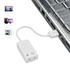 White 2.0 Virtual 7.1 Channel External USB Audio Sound Card Adapter Sound Cards For Mac Laptop PC notebook White 2.0 Virtual 7.1 Channel External USB Audio Sound Card Adapter Sound Cards For Mac Laptop PC notebook