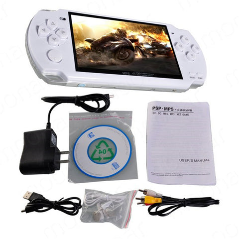 Handheld Game Console 4.3 inch screen mp4 player MP5 game player real 8GB support for psp game,camera,video,e-book Handheld Game Console 4.3 inch screen mp4 player MP5 game player real 8GB support for psp game,camera,video,e-book