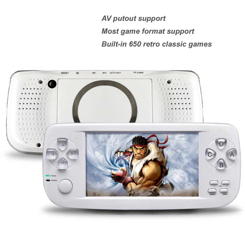 Handheld Game Player 64Bit 4.3" Built-in 653 Classic Games Multifunction Video Game Console Support AV Output K3