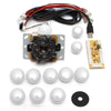 DIY Handle 8 Way Arcade Joystick Kits 5 Pin 24mm/30mm Push Button Replacement Arcade Set Cable USB Encoder To PC Joystick Games DIY Handle 8 Way Arcade Joystick Kits 5 Pin 24mm/30mm Push Button Replacement Arcade Set Cable USB Encoder To PC Joystick Games