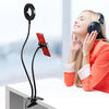 Cell Phone Holder with Selfie Ring Light for Live Stream Clip Holder Lazy Bracket Photography Ring Light For iPhone 6 7 Cell Phone Holder with Selfie Ring Light for Live Stream Clip Holder Lazy Bracket Photography Ring Light For iPhone 6 7