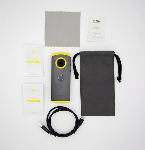 TWIN 360 Degree Video Camera - Remote Control with Smart Phone