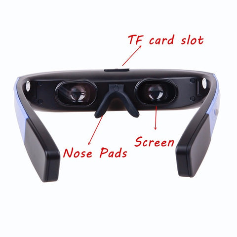 3D Virtual Stereo Digital Video Glasses - HD 1080P Smart Glasses