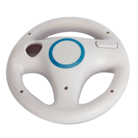 Hot White Plastic Steering Wheel For Nintendo for Wii Mario Kart Racing Games Remote Controller Console Free Shipping