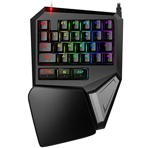 T9 Plus USB Wired Mechanical Gaming Keyboard Kailh/Cherry Switch One Hand/Single-Handed Gaming Keyboard RGB LED Backlit 29 Keys