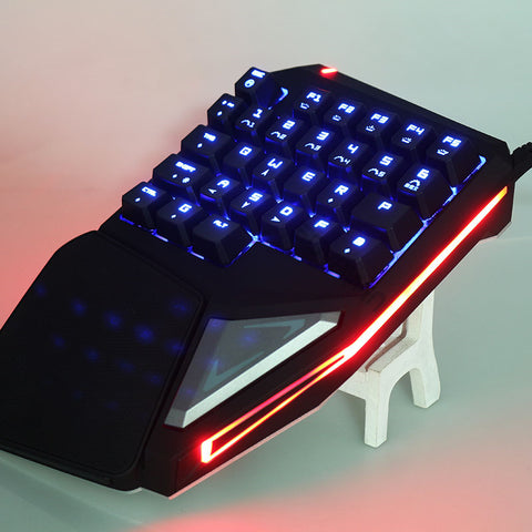 T9 Plus USB Wired Mechanical Gaming Keyboard Kailh/Cherry Switch One Hand/Single-Handed Gaming Keyboard RGB LED Backlit 29 Keys