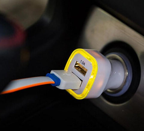 New Arrival 2.1A+1A Dual 2 USB Port LED Car Charger Adapter for Universal Smart Phone Tablet