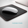 2 in 1 Non-slip Office Mouse Pad PU Leather Surface Gamer Carrying Case Base Stitched Edges Mouse Pad For Laptop Work