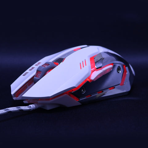 Silent USB 6D Wired and Wireless Optical Computer Gaming Mouse with LED