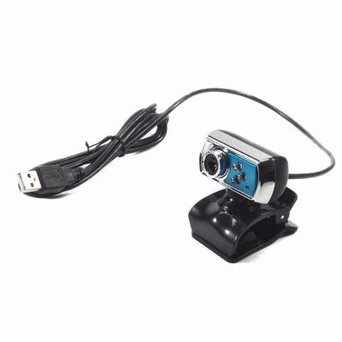 High Quality HD High-definition 12.0 MP 3 LED USB Webcam Camera With Mic & Night Vision for PC Computer Peripherals Blue Color