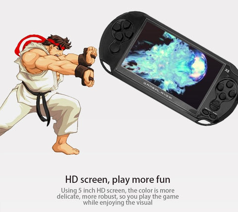 2018 New Arrival 5.0 Large Screen Handheld Game Player Support TV Out Put With MP3/Movie Camera Multimedia Video Game Console