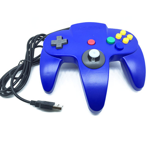 Wired USB Game Controller Gaming Joypad Joystick USB Gamepad For Nintendo For Gamecube For N64 64 PC For Mac Black Gamepad