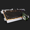 2017 K33 Wired LED Backlit illuminated Multimedia Ergonomic Usb Gaming Keyboard Gamer + 3200DPI 6 Buttons Optical Gaming Mouse