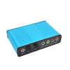 New External Sound Card  USB 6 Channel 5.1 Surround Adapter Audio S/PDIF Optical Sound Card Adapter for PC Laptop EM88