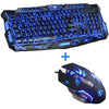 New Advanced Tri-color Backlight Gaming Keyboard Game Keyboard Mouse Combo 6 Buttons 3200 DPI Mechanical Pro Gaming Mouse