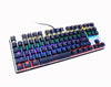 Metoo  Edition Mechanical Keyboard 87 keys Blue Switch Gaming Keyboards for Tablet Desktop  Russian sticker