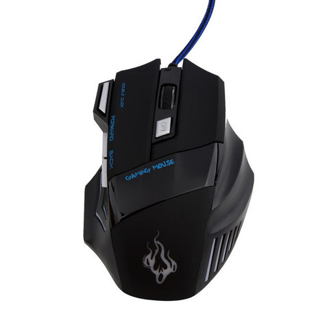 Professional 7 Buttons LED USB Optical Wired Gaming Mouse 5500DPI Mouse Computer Mouse For Pro Gamer