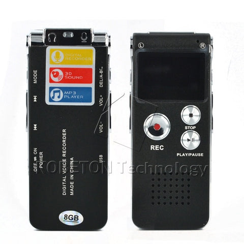 Mini USB Flash Pen Recorder Disk Drive 8GB Digital Audio Voice Recorder 650Hr Dictaphone 3D Stereo MP3 Player