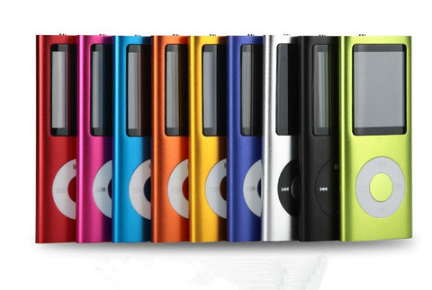 Hot Selling Slim MP3 MP4 Music Player 1.8 inch LCD 8GB 16GB 32GB Memory Screen FM Radio Video Player with Availabe