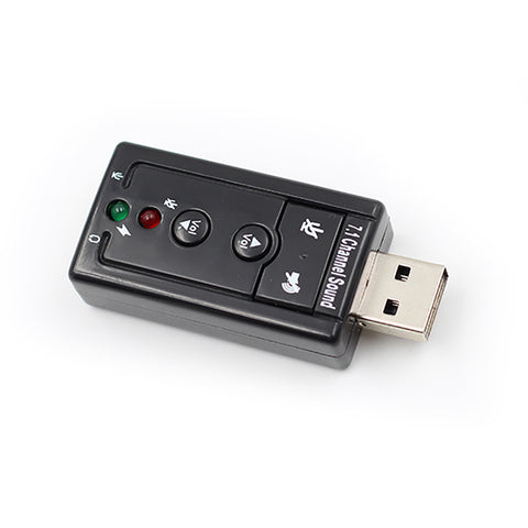 7.1 External USB Sound Card USB to Jack 3.5mm Headphone Audio Adapter Micphone Sound Card For Mac Win Compter Android Linux