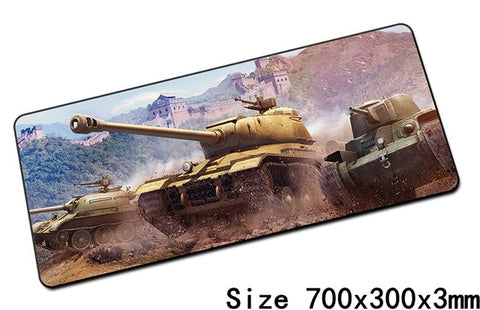 World of tanks mouse pad 700x300x3mm pad mouse notbook computer padmouse hot gaming mousepad gamer to keyboard mouse mats