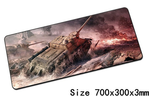 World of tanks mouse pad 700x300x3mm pad mouse notbook computer padmouse hot gaming mousepad gamer to keyboard mouse mats